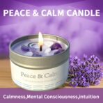 Peace & Calm Crystal Candle – Lavender - Image 3