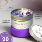 Peace & Calm Crystal Candle – Lavender - Image 2