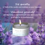 Peace & Calm Crystal Candle – Lavender - Image 4
