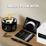 Peace & Calm Crystal Candle – Black Moon - Image 5