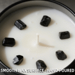 Peace & Calm Crystal Candle – Black Moon - Image 6