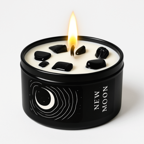 New moon candle