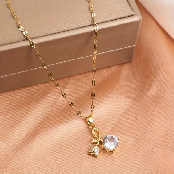 Rose-Zirconia-Pendant-Necklace